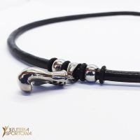 Boxing leather necklace