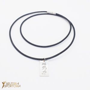Leather triathlon necklace