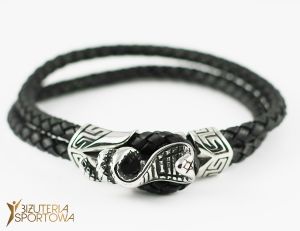 Cobra leather bracelet