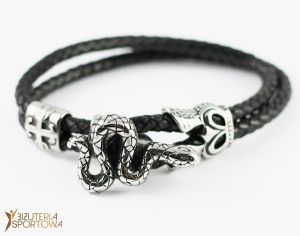 Rattlesnake leather bracelet