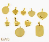 GOLD-PLATED STAINLESS STEEL PENDANT