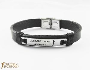 Runner leather bracelet