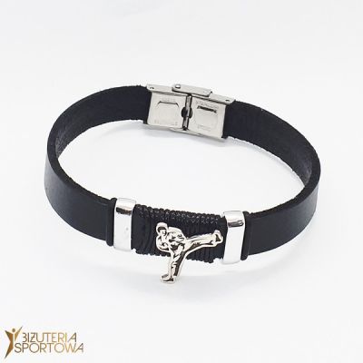 Karate leather bracelet