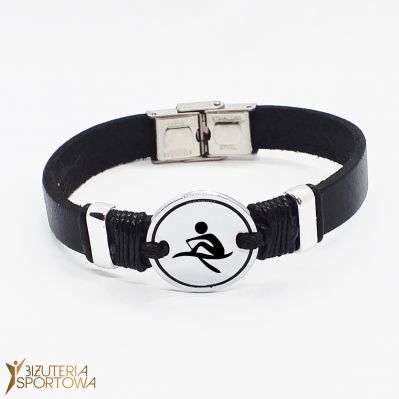 Rowing leather bracelet