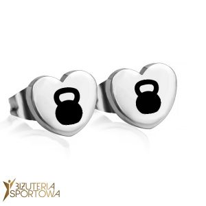 Earings with a kettlebell