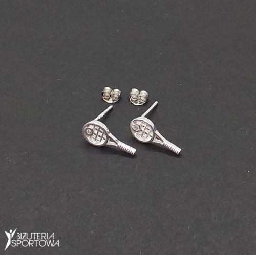 Tennis silver earrings