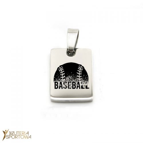 Baseball dog tag pendant