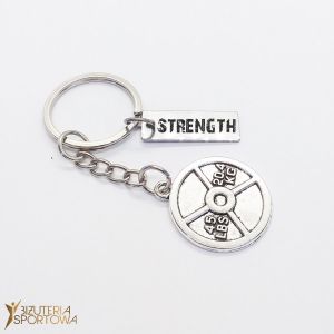 Weight to barbell keyring