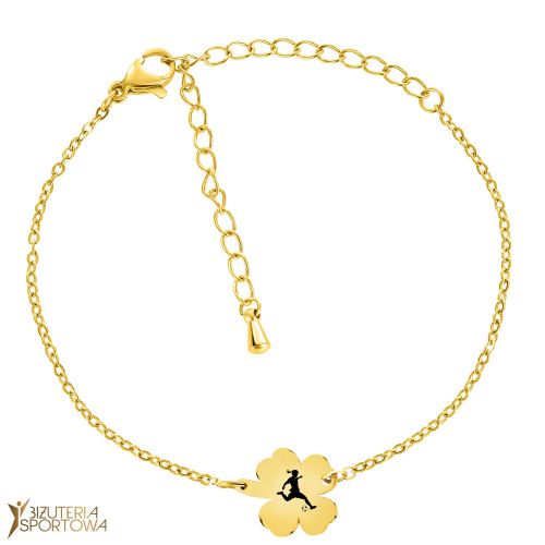 Football clover bracelet