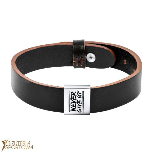 BJJ leather bracelet