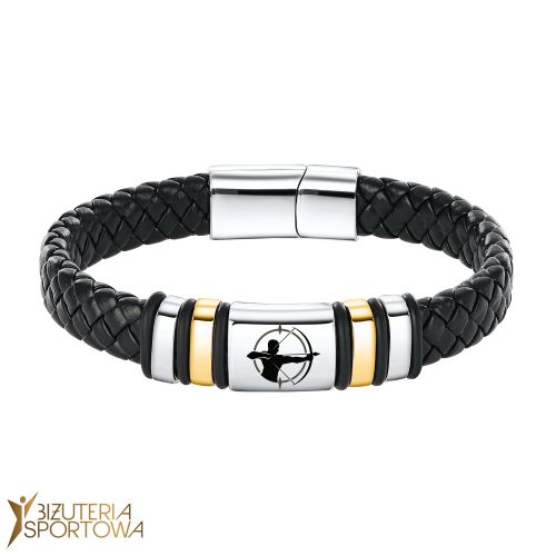 Archer leather bracelet