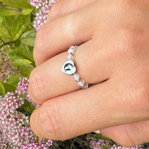 Ring with a heart for a golfer