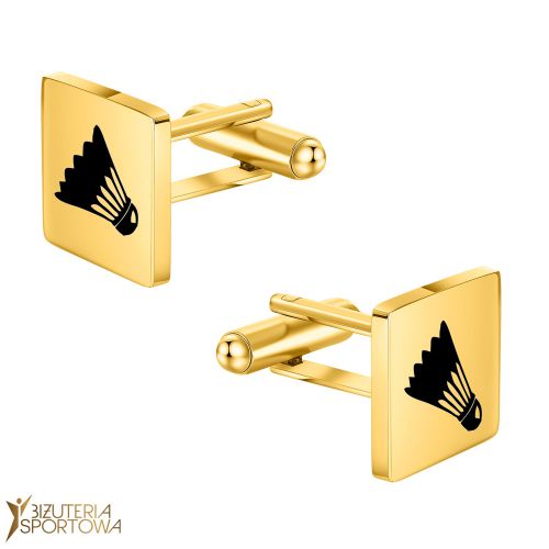 Cufflinks badminton