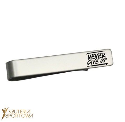 Tie clip never give up